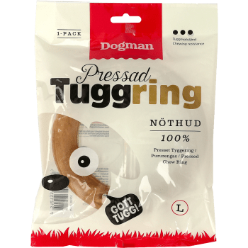 Pressad Tuggring för hund Large 198g Dogman.