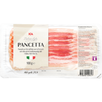 Pancetta 100g ICA.