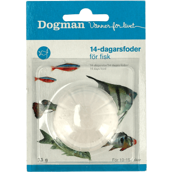 14-dagars foder för fisk 25g Dogman.