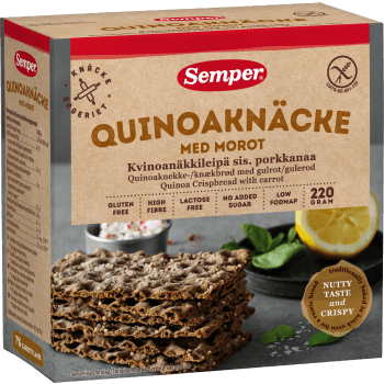 Quinoaknäcke Glutenfri 220g Semper.
