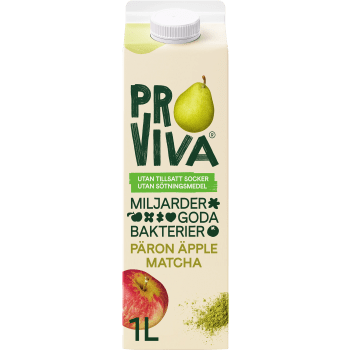 Fruktdryck Päron Äpple Matcha 1l Proviva.