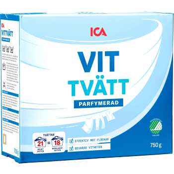 Tvättmedel Vittvätt 750g ICA.