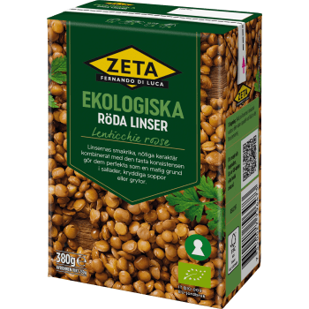 Röda Linser Ekologisk 380g Zeta.