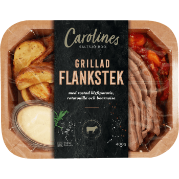 Flankstek med Klyftpotatis och Bearnaise 400g Carolines Saltsjö-Boo.
