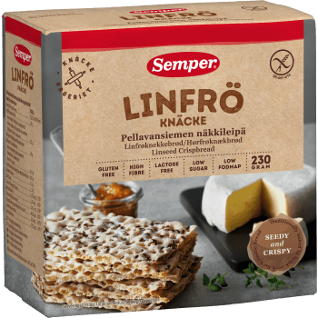 Linfröknäcke från Dalarna Glutenfri 230g Semper.