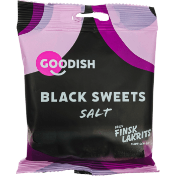 Godis Saltlakrits Black Sweets Salt 100g GOODISH.