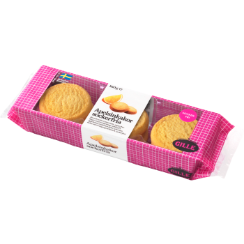 Apelsinkakor sockefria 160g Gille.