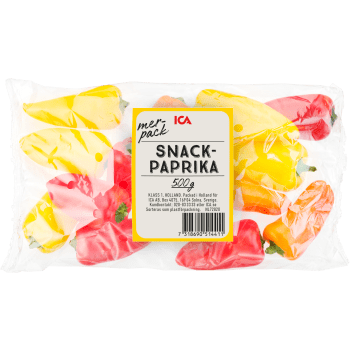 Snackpaprika merpack 500g Klass 1 ICA.