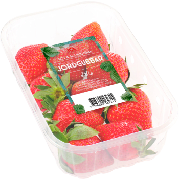 Jordgubbar 250g ICA Klass 1.