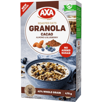 Granola Cacao, Almond & Blueberry 475g AXA.
