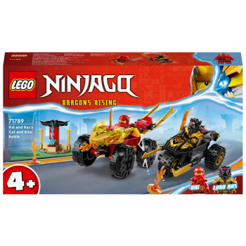 LEGO Ninjago Kais och Ras bil och motorcykelstrid 71789.