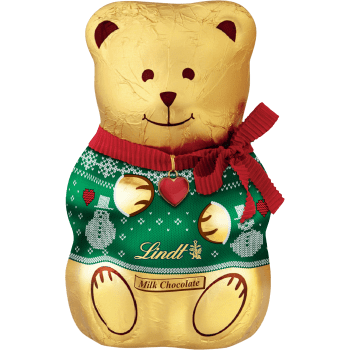 Chokladfigur Teddy Sweater Mjölkchoklad 100g Lindt.