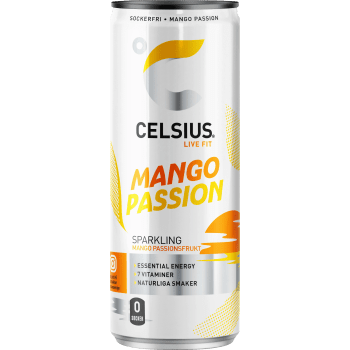 Energidryck Mango Passion 33cl Celsius.
