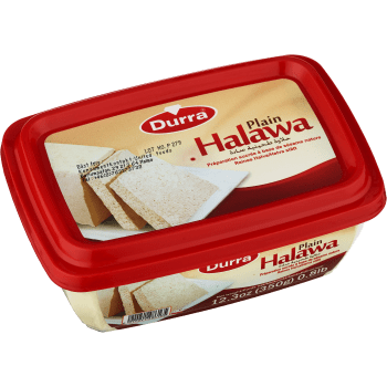 Halva Vanilj Slät 350g Durra.