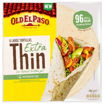 Extra Thin Tortilla 192g Old el Paso.