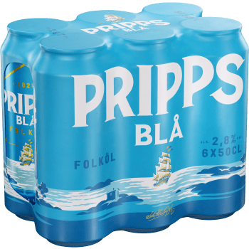 Öl 2,8% 50cl 6-p Pripps Blå.