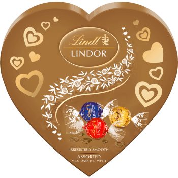 Chokladpralin Lindor Hjärta mix 200g Lindt.