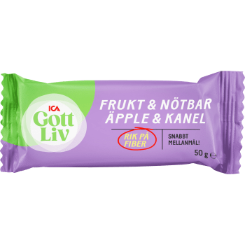 Fruk och nötbar Äpple och kanel 50g ICA Gott Liv.