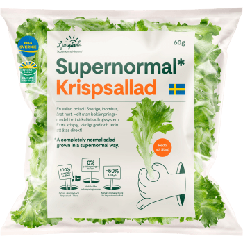 Krispsallad 60g Supernormal Greens.
