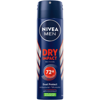 Antiperspirant Spray Dry Impact 150ml Nivea Men.