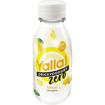 Drickyoghurt Citron Zero Laktosfri 0,3% 350ml Yalla®.