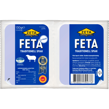 Fetaost 65g 2-pack Zeta.