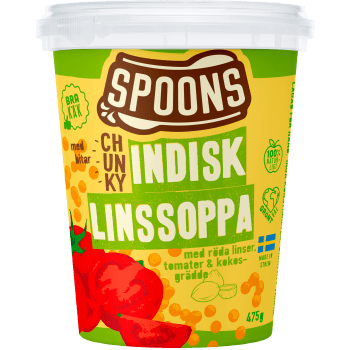 Indisk Linssoppa 475g Spoons.