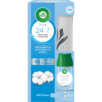 Odour Stop Technology Auto Spray Soft Cotton Air Wick.
