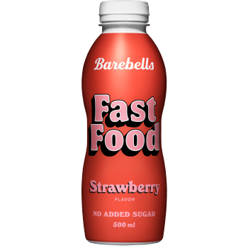 Måltidsersättning Dryck Fast Food Strawberry 500ml Barebells.