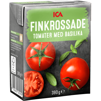 Finkrossade Tomater Basilika 390g ICA.