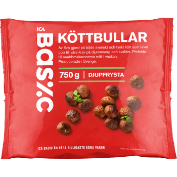 Köttbullar 750g ICA Basic.