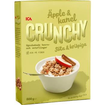 Flingor Crunchy Äpple & kanel 800g ICA.