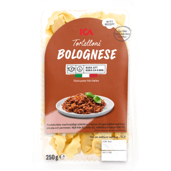 Pasta Tortellini Bolognese Färsk 250g ICA.