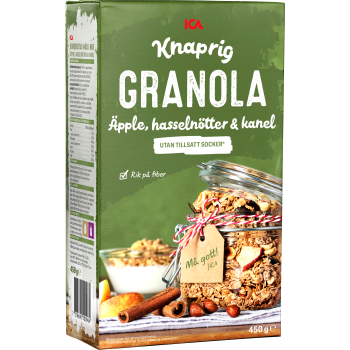Granola Äpple Kanel 450g ICA.