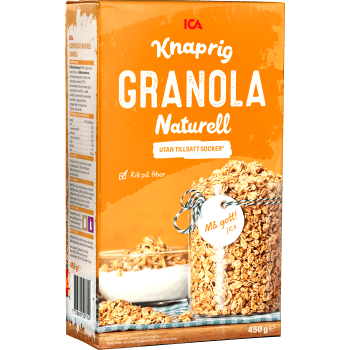 Granola naturell 450g ICA.