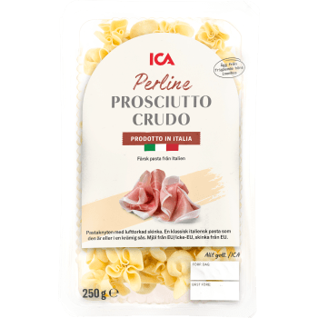 Pasta Perline Prosciutto Crudo Färsk 250g ICA.