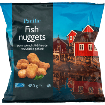 Fish nuggets 480g Pacific brand.