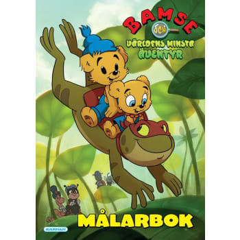 Målarbok Bamse och världens minsta äventyr.