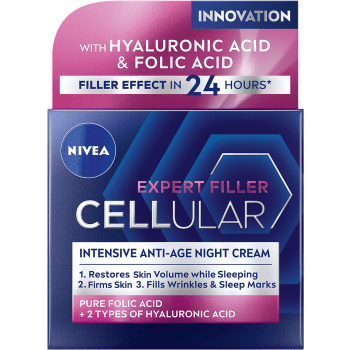 Nattkräm Hyaluron Cellular Filler Firming Night Cream 50ml Nivea.