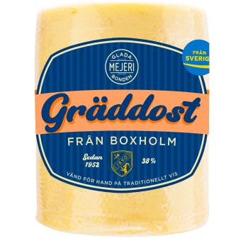 Gräddost 38% 500g Glada Bonden.