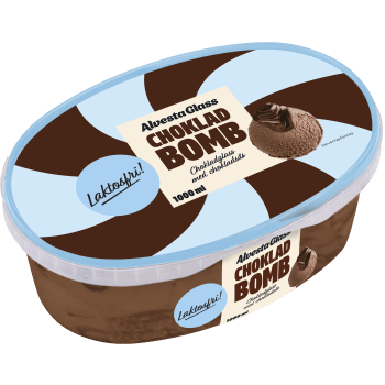 Glass Chokladbomb Laktosfri 1000ml Alvestaglass.