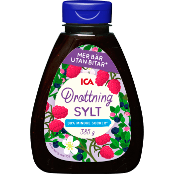 Drottningsylt mindre socker 385g ICA.