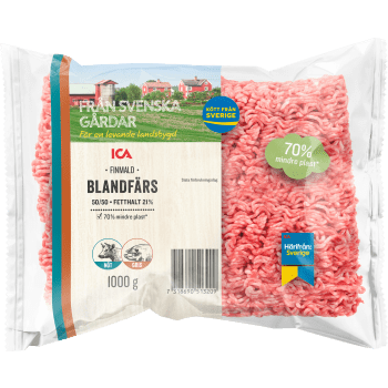 Blandfärs Färsk 50/50 1kg ICA.