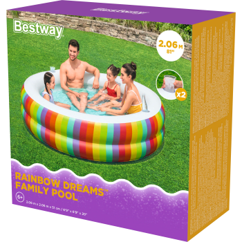 Pool Regnbåge 206x51cm Bestway.