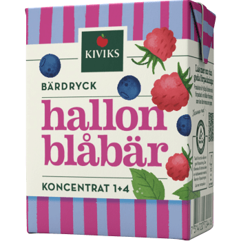 Lättdryck Hallon & blåbär Koncentrat 2dl Kiviks.