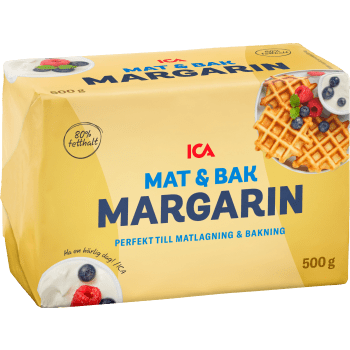Mat & Bakmargarin 80% 500g ICA.