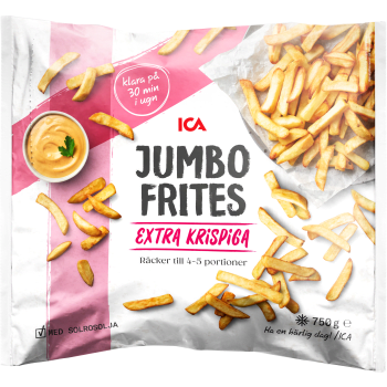 Jumbo frites Fryst 750g ICA.