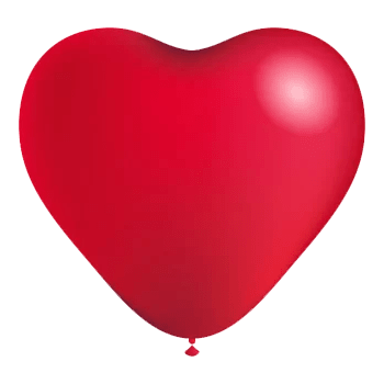 Ballong hjärtan 4-p Happy Party.