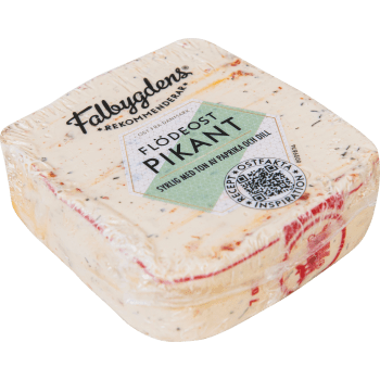 Flödeost Pikant 33% ca 200g Falbygdens ost.