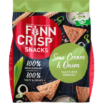 Kex Rye snack Sour creme & onion 150g Finn crisp.